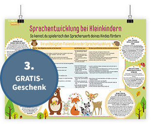 GRATIS-Geschenk Nr. 3: Das tolle Poster Sprachentwicklung bei Kleinkindern